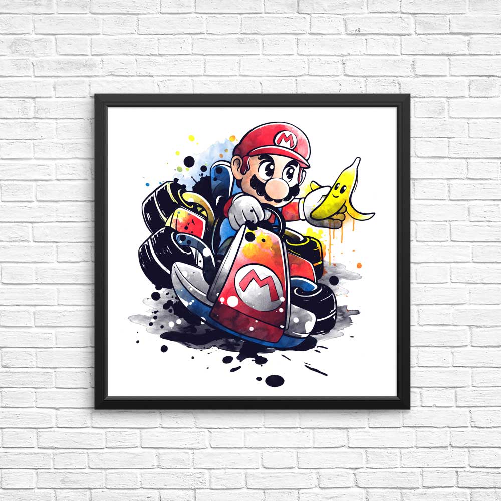 Watercolor Go Kart - High - Quality Posters and Prints