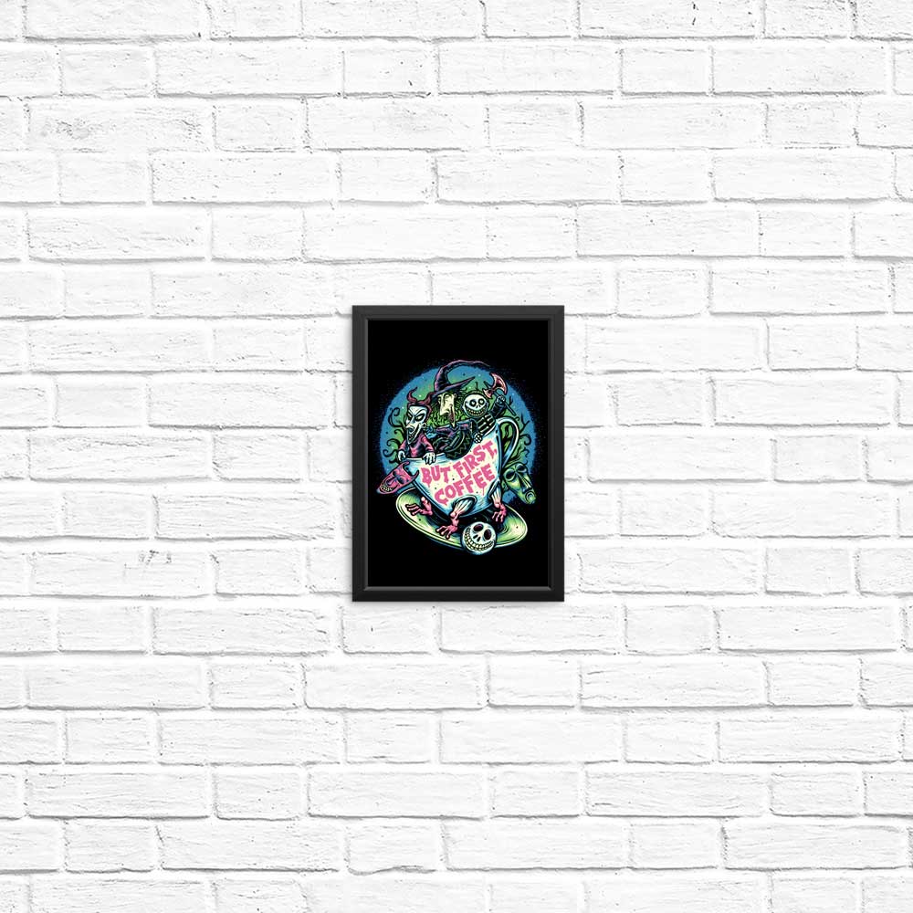 Stylish 'But First Coffee' Posters and Prints by Momma Gorilla