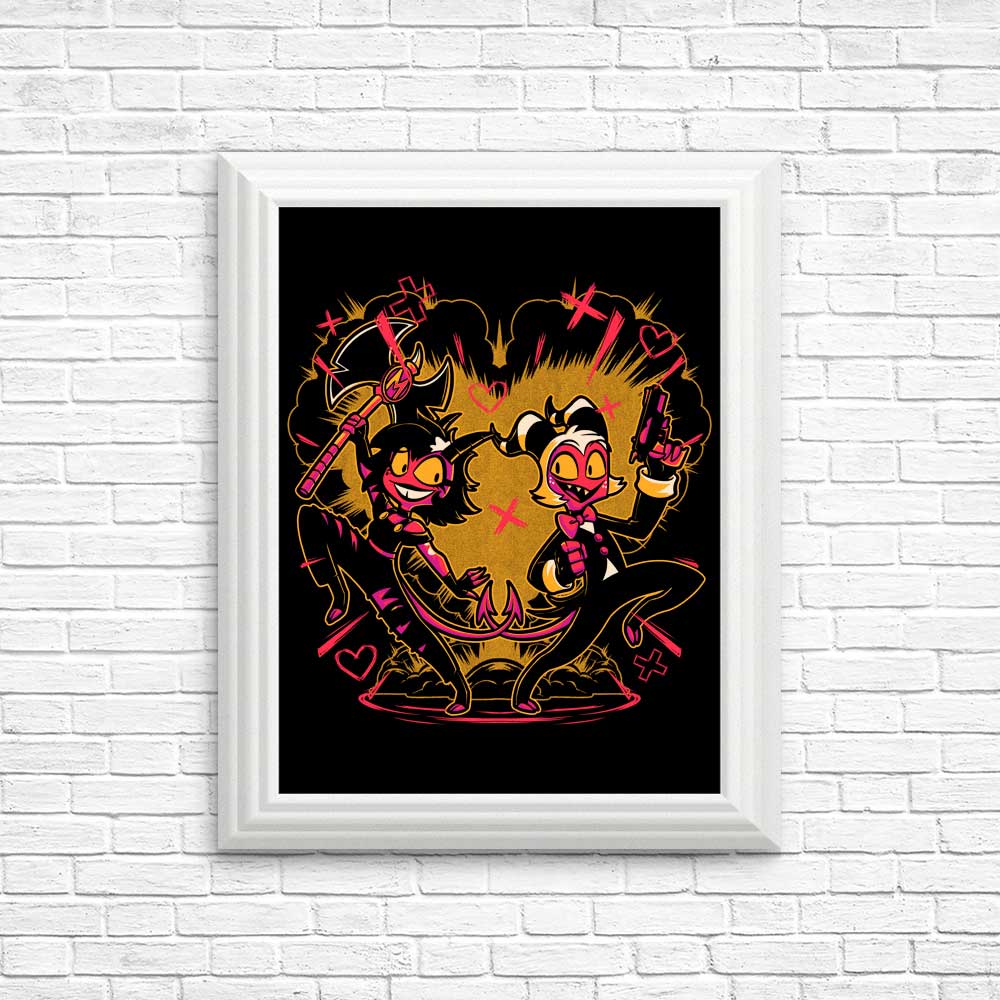 Stunning Hell Couple Posters and Prints from Studio Mootant