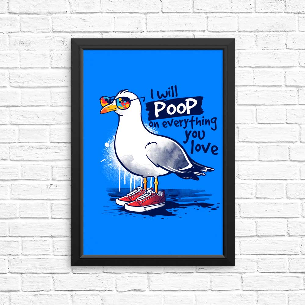 Seagull Love - Beautiful Wall Posters and Art Prints