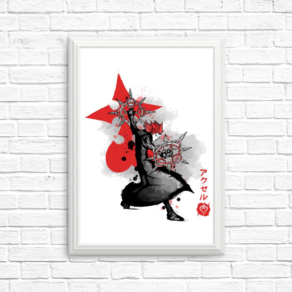 High - Quality Dancing Flames Sumi - e Posters and Prints