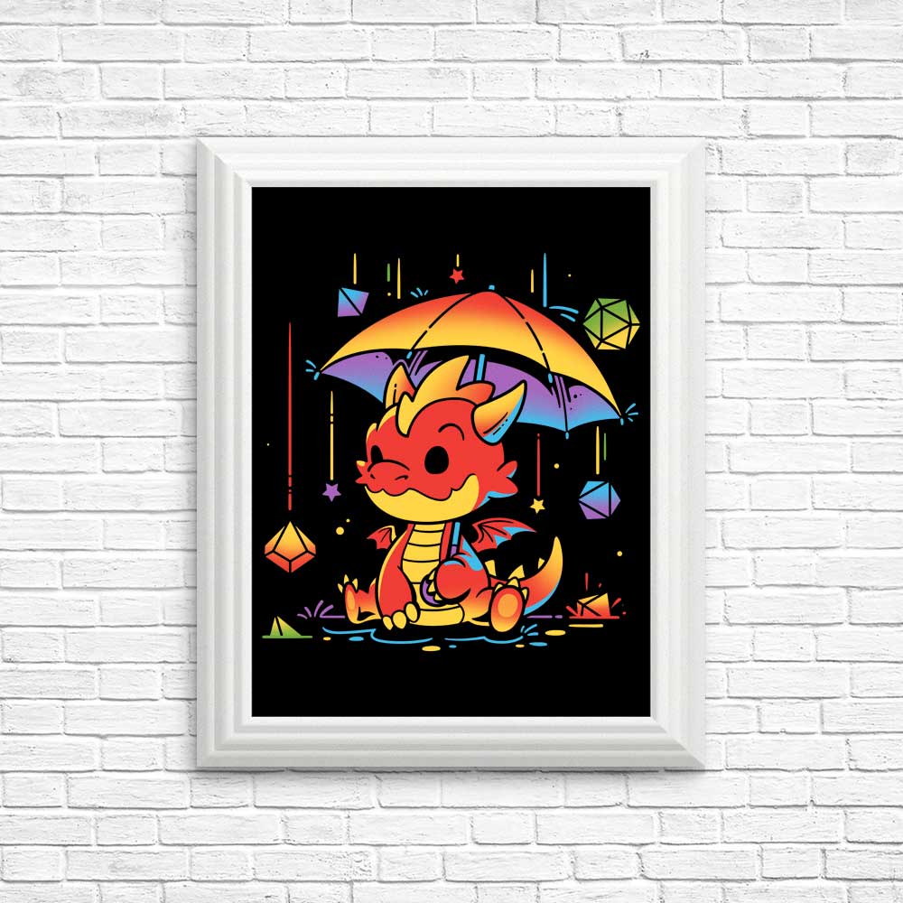 Rainy Dice Day - High - Quality Posters and Prints
