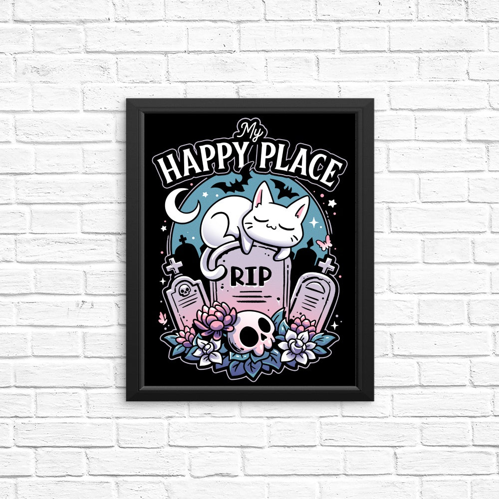 Cemetery Cat Nap Wall Posters and Art Prints