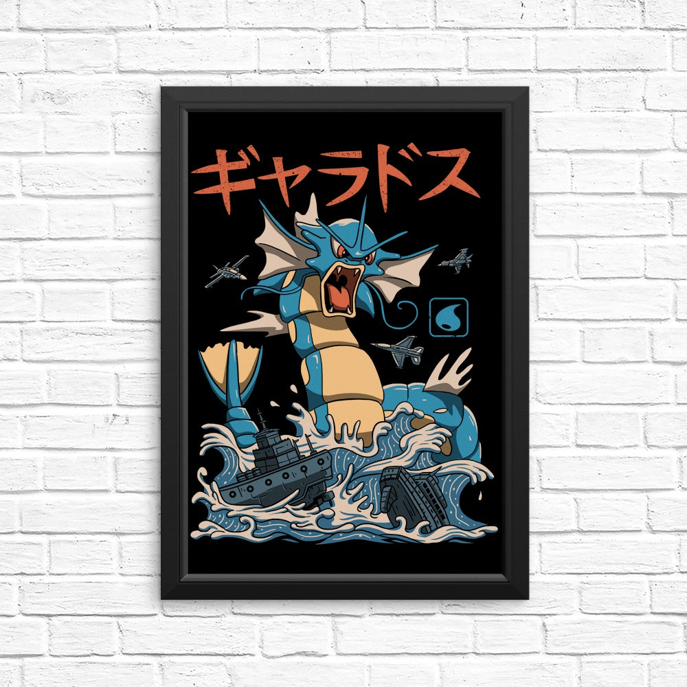 Eye - Catching Water Flying Kaiju Posters and Prints