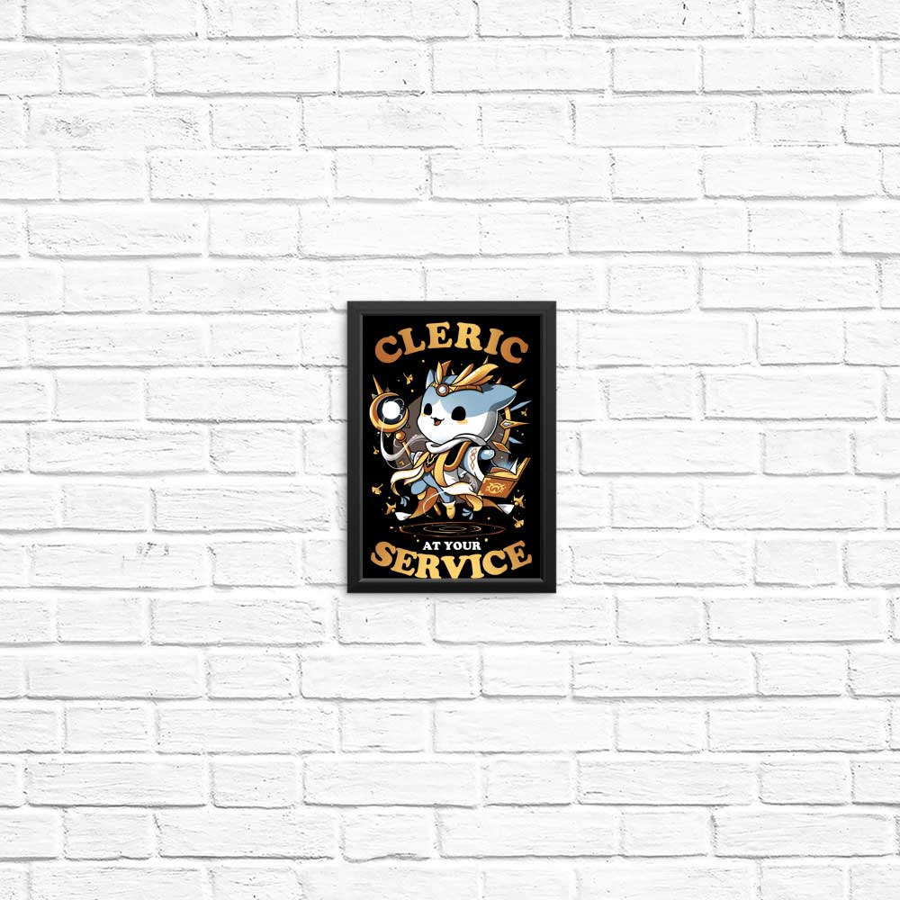 High - Quality 'Cleric at Your Service' Posters & Prints