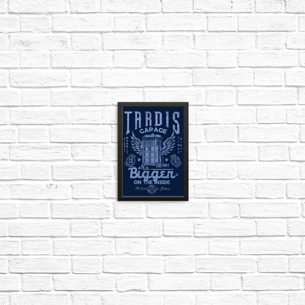 Stunning Tardis Garage Posters and Prints by Arinesart
