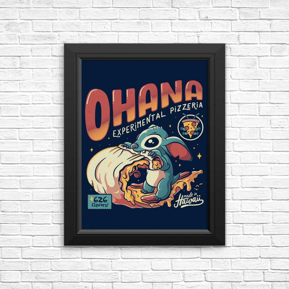 Ohana Pizzeria Decorative Posters and Prints for Wall Art