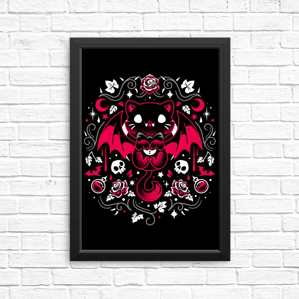 Mysterious Purrs of Darkness - High - Quality Wall Posters and Art Prints