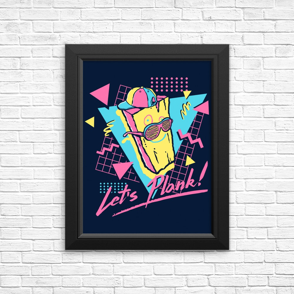 Let's Plank - Wall Decor Posters and Prints for Home