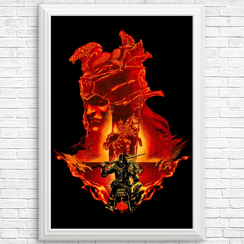 Intense Flaming Assault Wall Posters and Prints