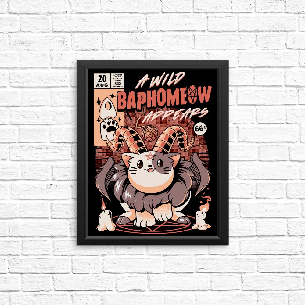 Baphomeow High - Quality Art Posters & Prints by Ilustrata