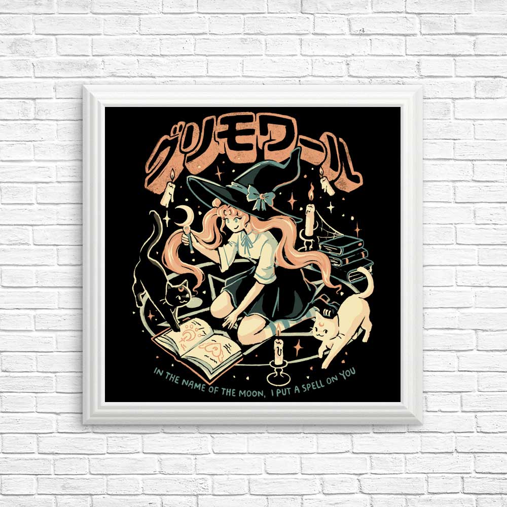 Enchanting Moon Witch Posters and Prints by Edu.ely