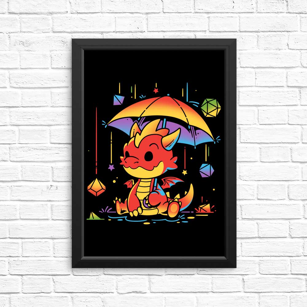 Rainy Dice Day - High - Quality Posters and Prints