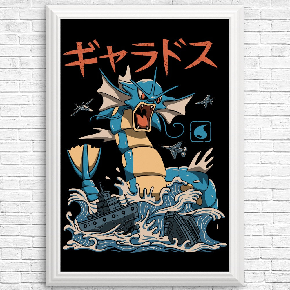 Eye - Catching Water Flying Kaiju Posters and Prints