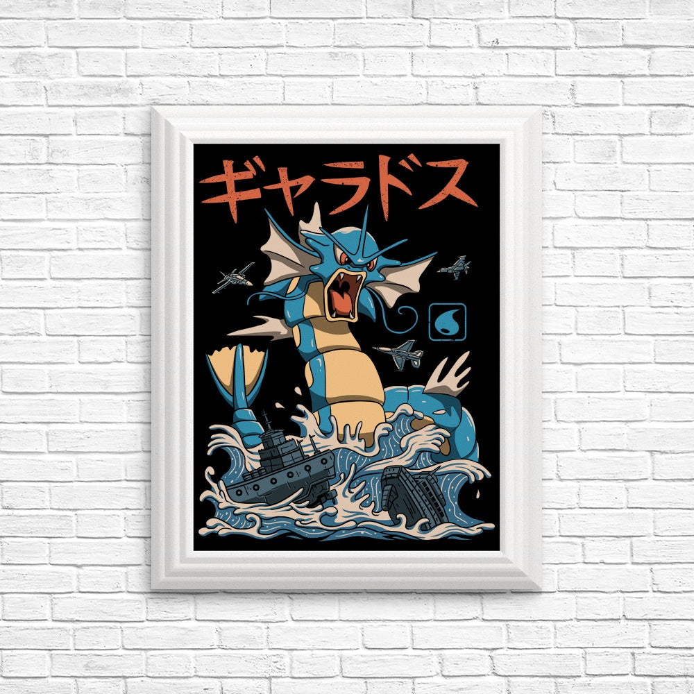 Eye - Catching Water Flying Kaiju Posters and Prints