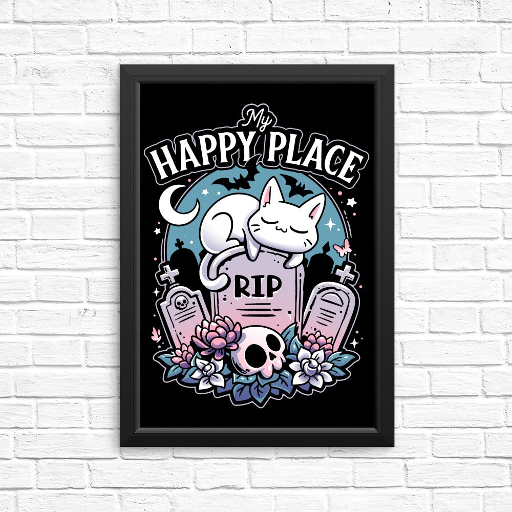 Cemetery Cat Nap Wall Posters and Art Prints