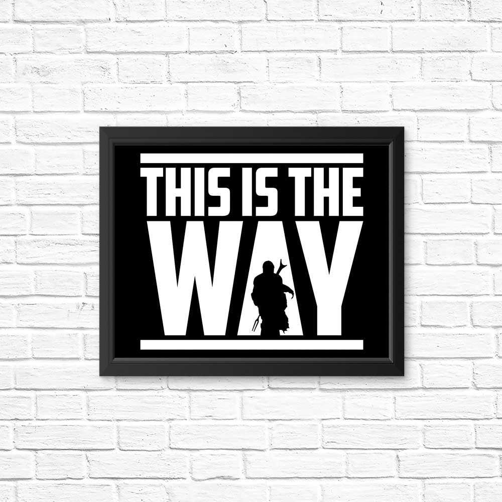 This is the Way - RetroReview Posters and Prints for Wall Decoration
