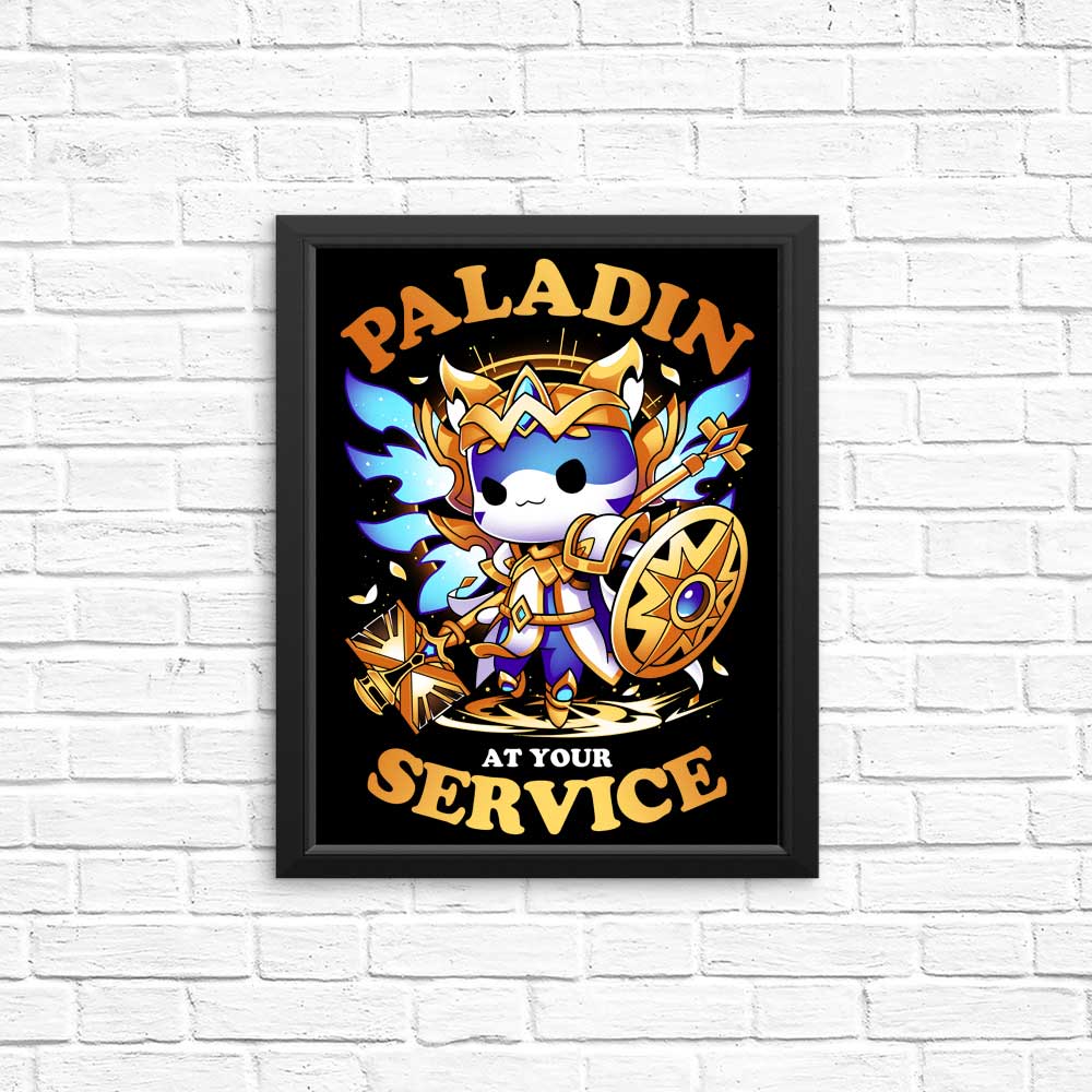 Paladin at Your Service - High - Quality Art Posters and Prints