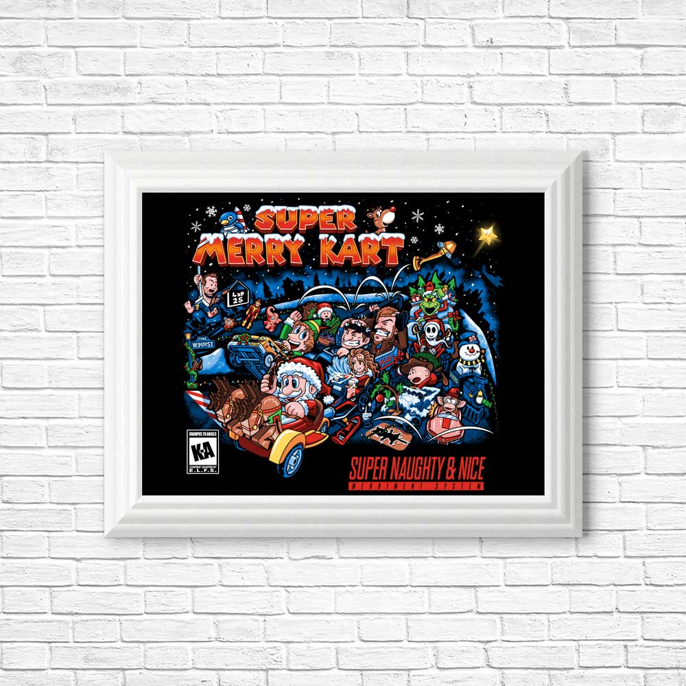 Super Merry Kart - High - Quality Posters and Art Prints