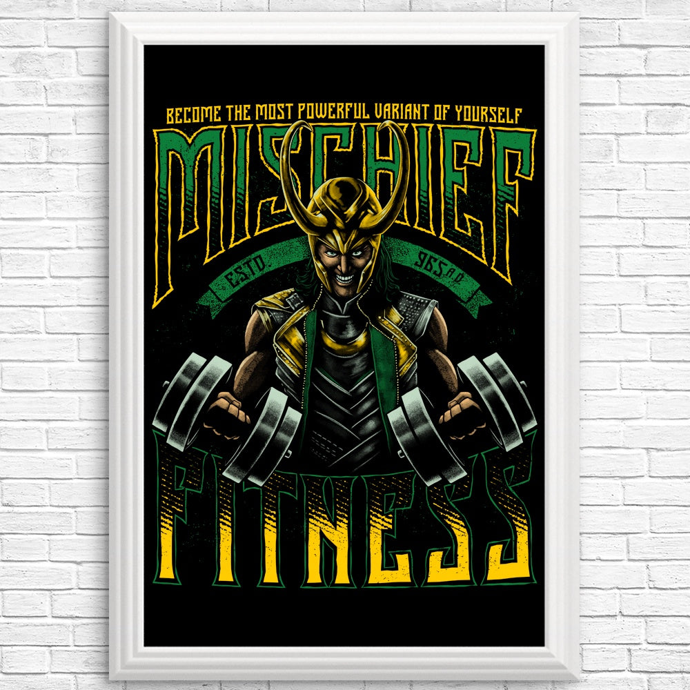 Mischief Fitness Workout Posters and Art Prints