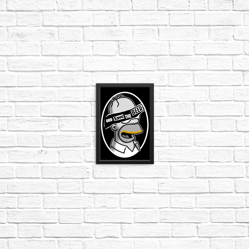 God Save the Beer - High - Quality Posters and Prints for Wall Decor