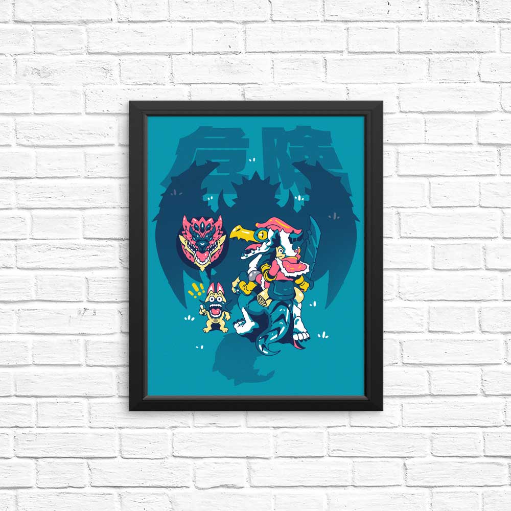 Vibrant 'Danger is Coming' High - Quality Posters & Prints