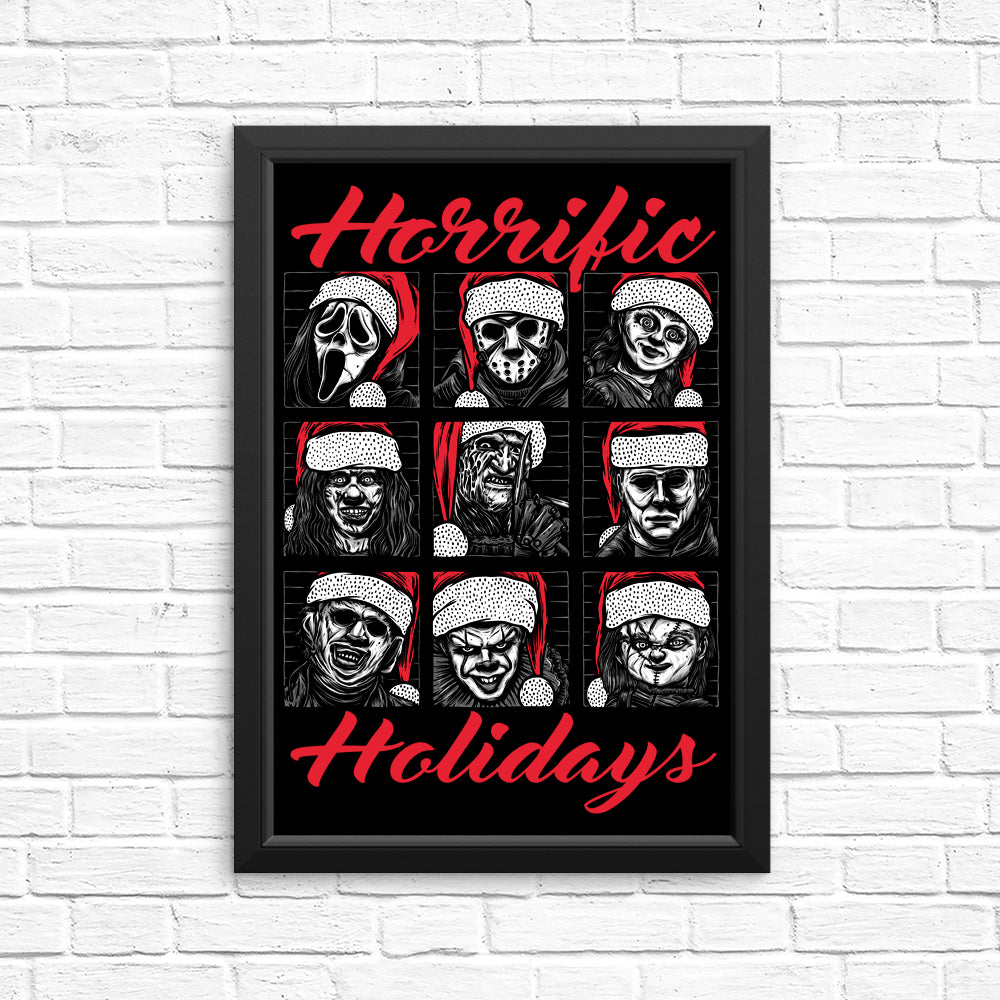 Scary and Horrific Holiday Posters and Prints for Decor
