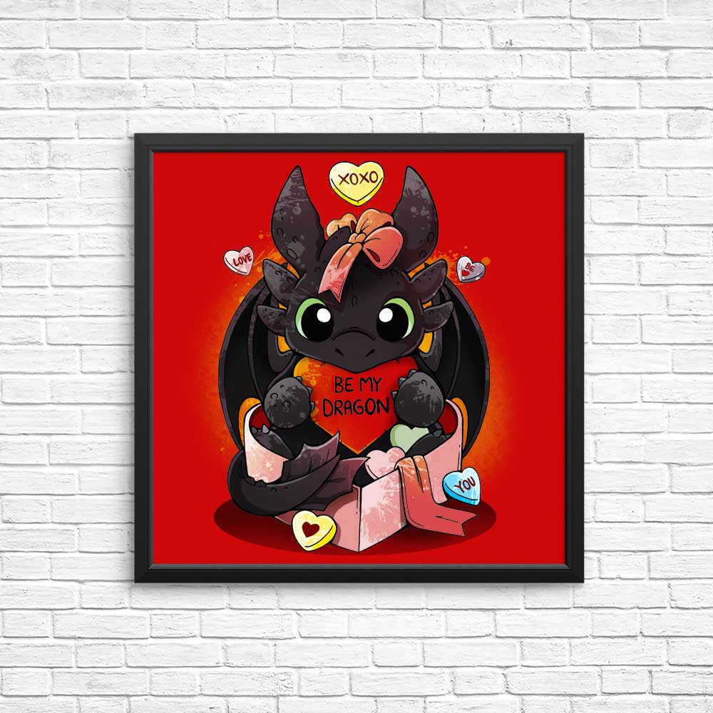 Stunning 'Be My Dragon' High - Quality Posters & Prints