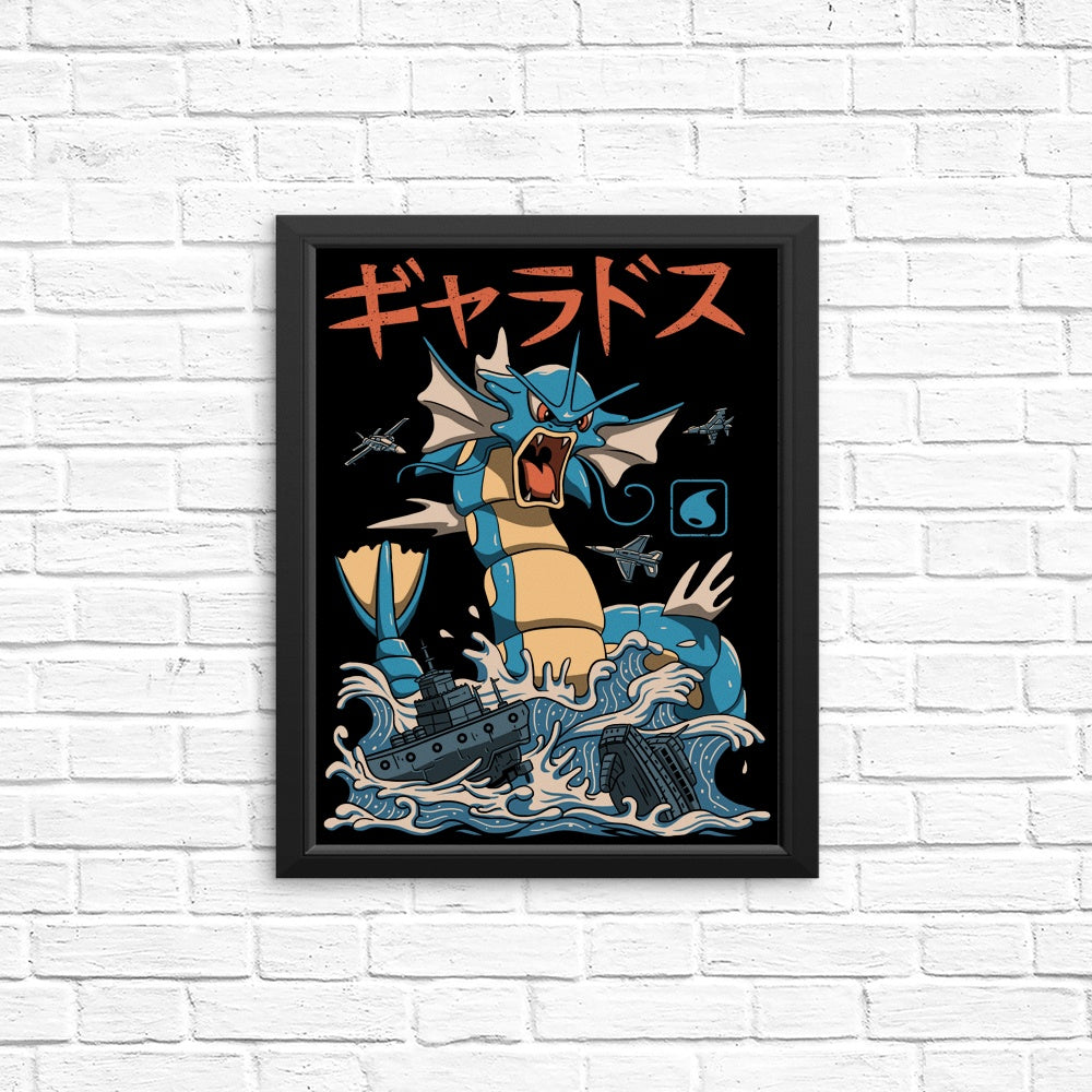 Eye - Catching Water Flying Kaiju Posters and Prints