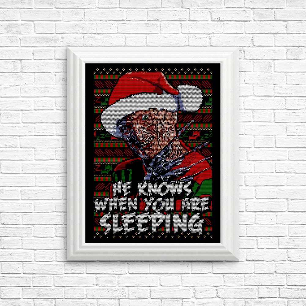 Unique and Eerie Ugly Nightmare Sweater - Posters and Prints Collection