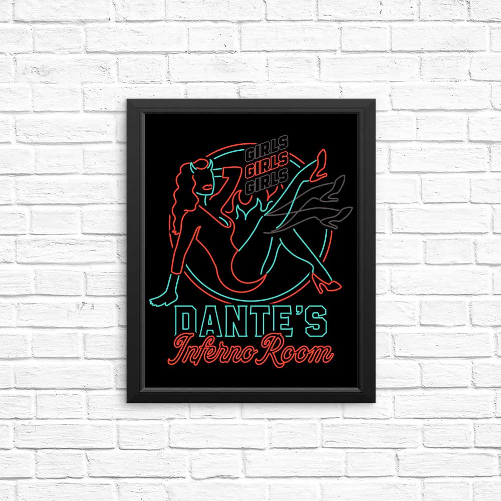 Eye - catching Neon Devil Girl Posters and Prints