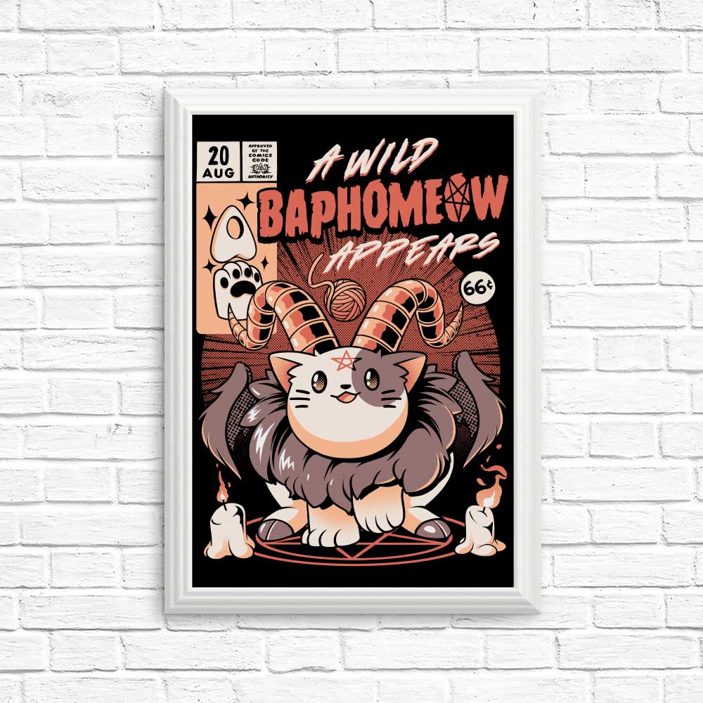 Baphomeow High - Quality Art Posters & Prints by Ilustrata
