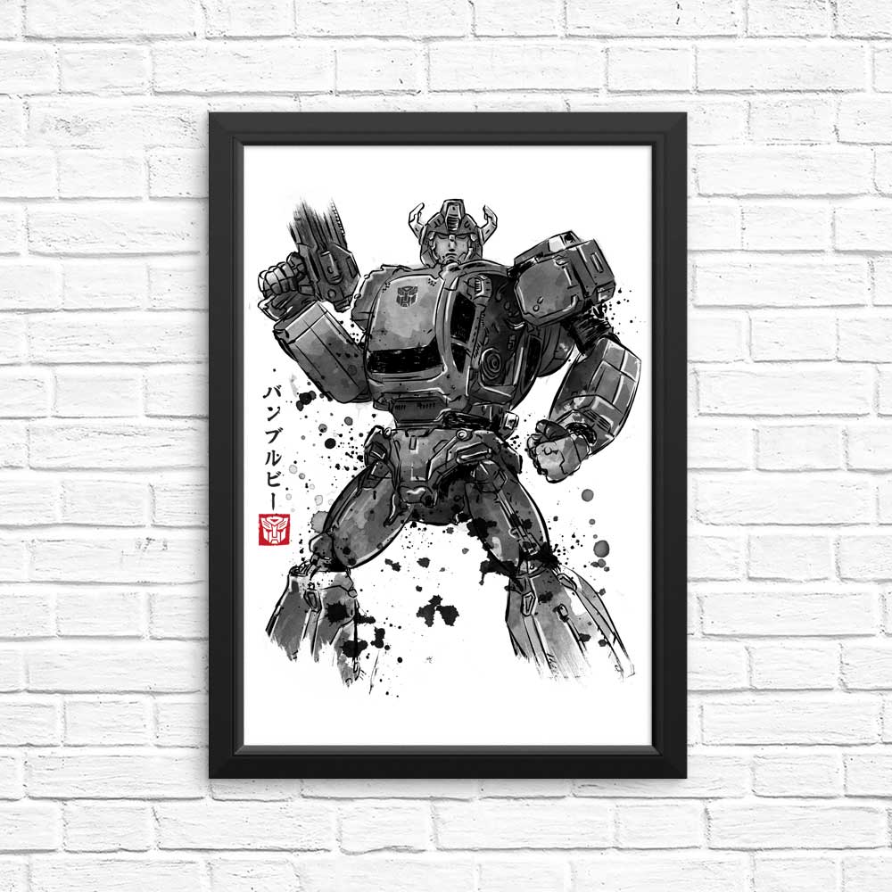 Exquisite Bee Sumi - e Posters and Prints by Dr. Monekers