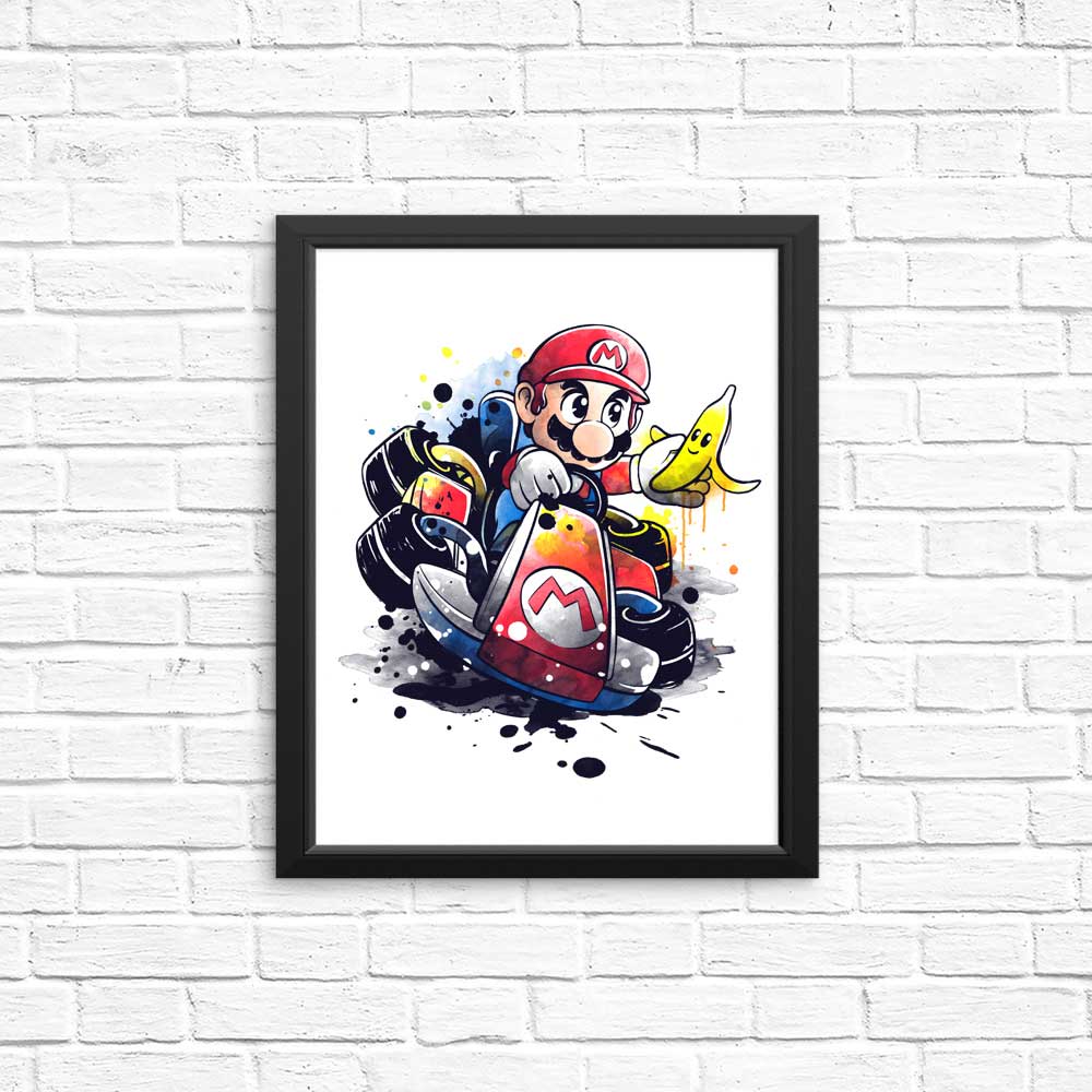 Watercolor Go Kart - High - Quality Posters and Prints
