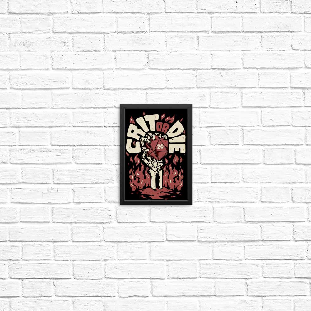 Crit or Die Art Posters and Prints from Studio Mootant