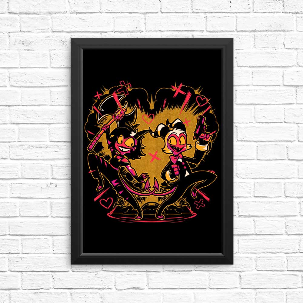 Stunning Hell Couple Posters and Prints from Studio Mootant