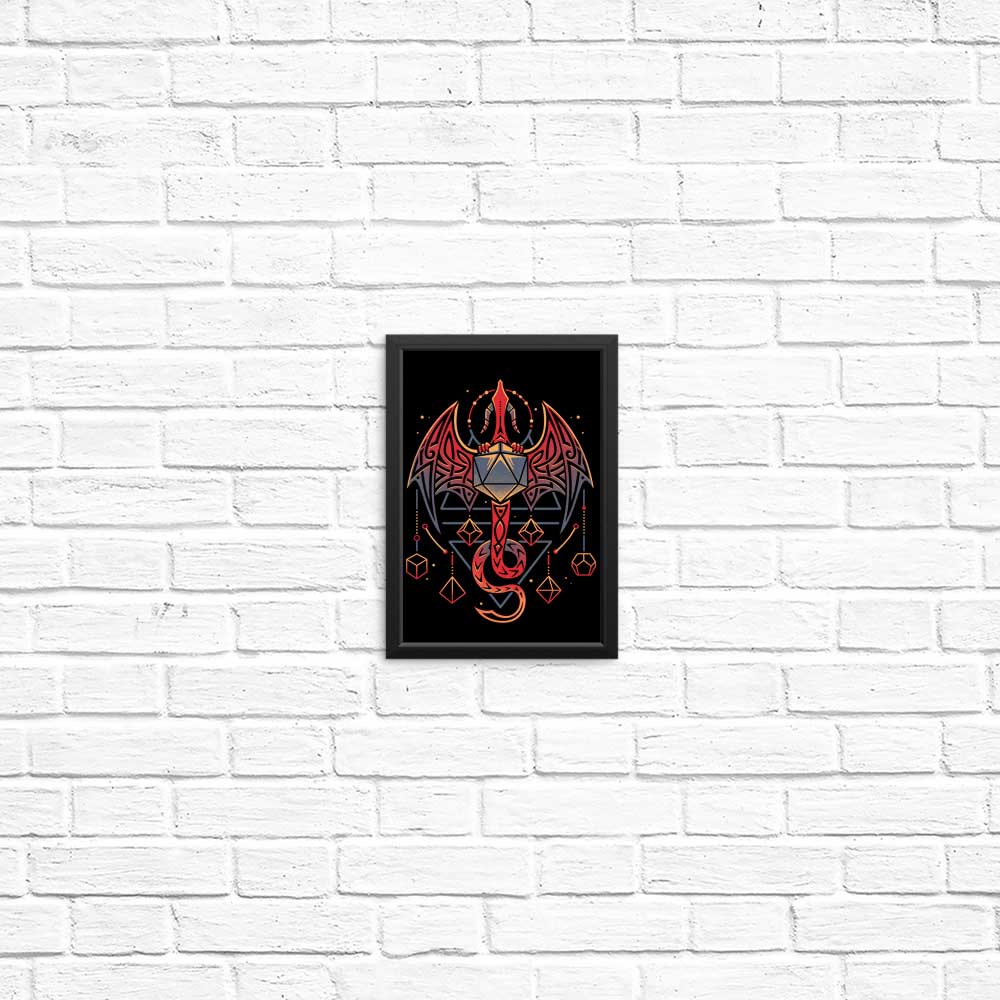 Celtic Dragon Dice Inspired Posters and Wall Prints