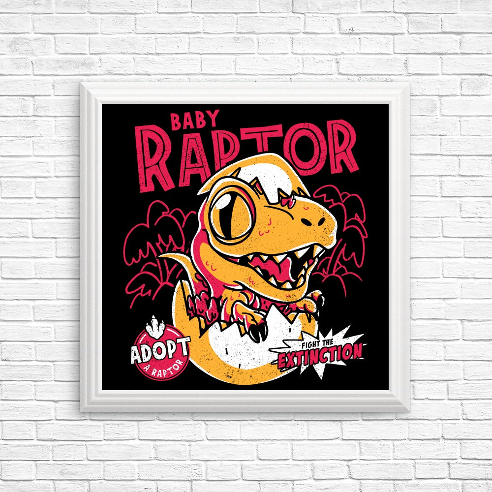 Adorable Baby Raptor Posters and Prints for Your Decor