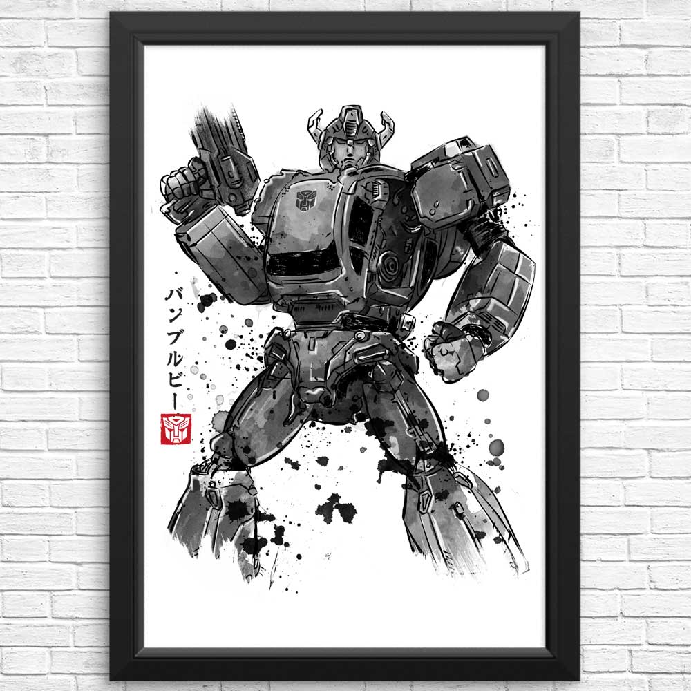 Exquisite Bee Sumi - e Posters and Prints by Dr. Monekers