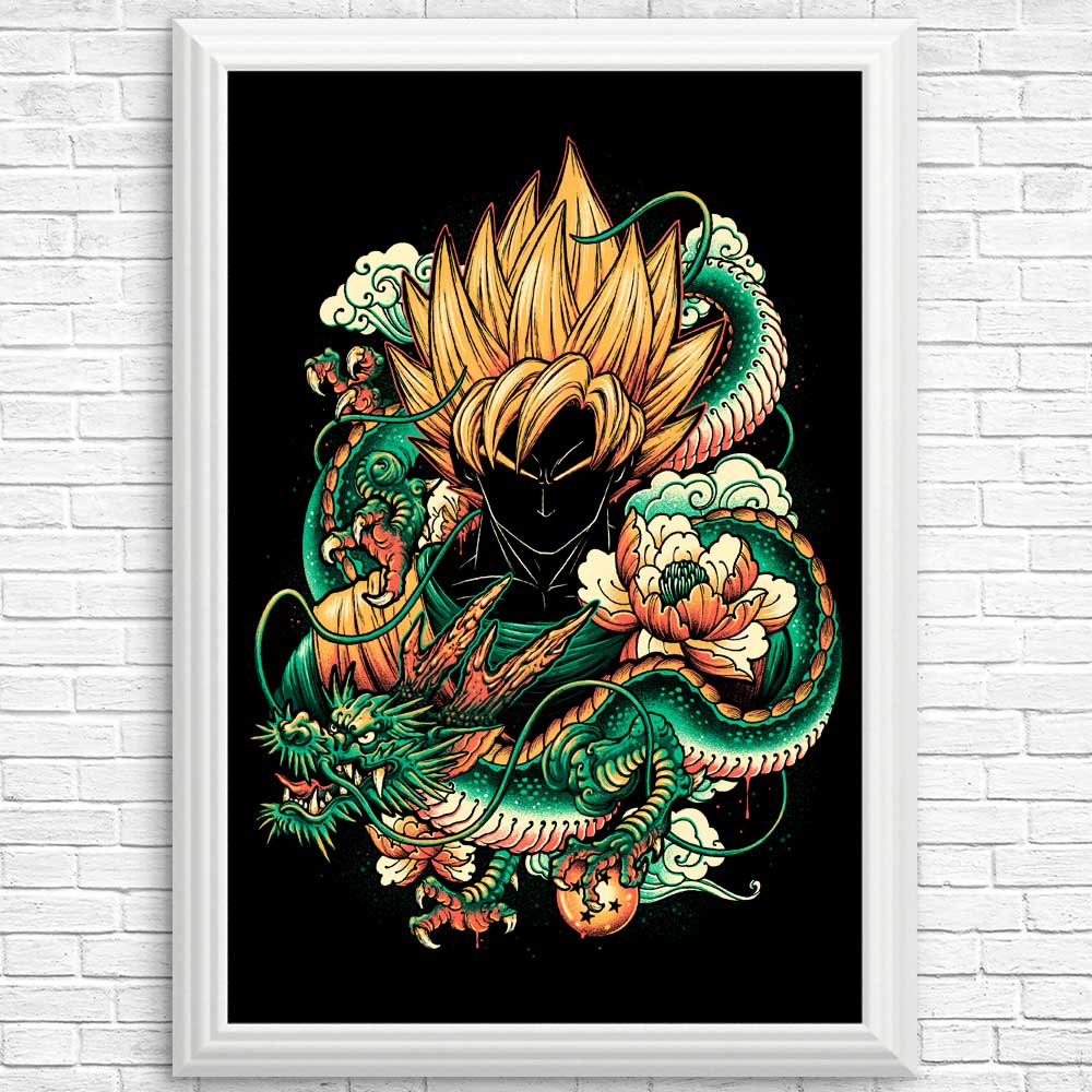 Vibrant Colorful Dragon Posters and Prints for Wall Decor
