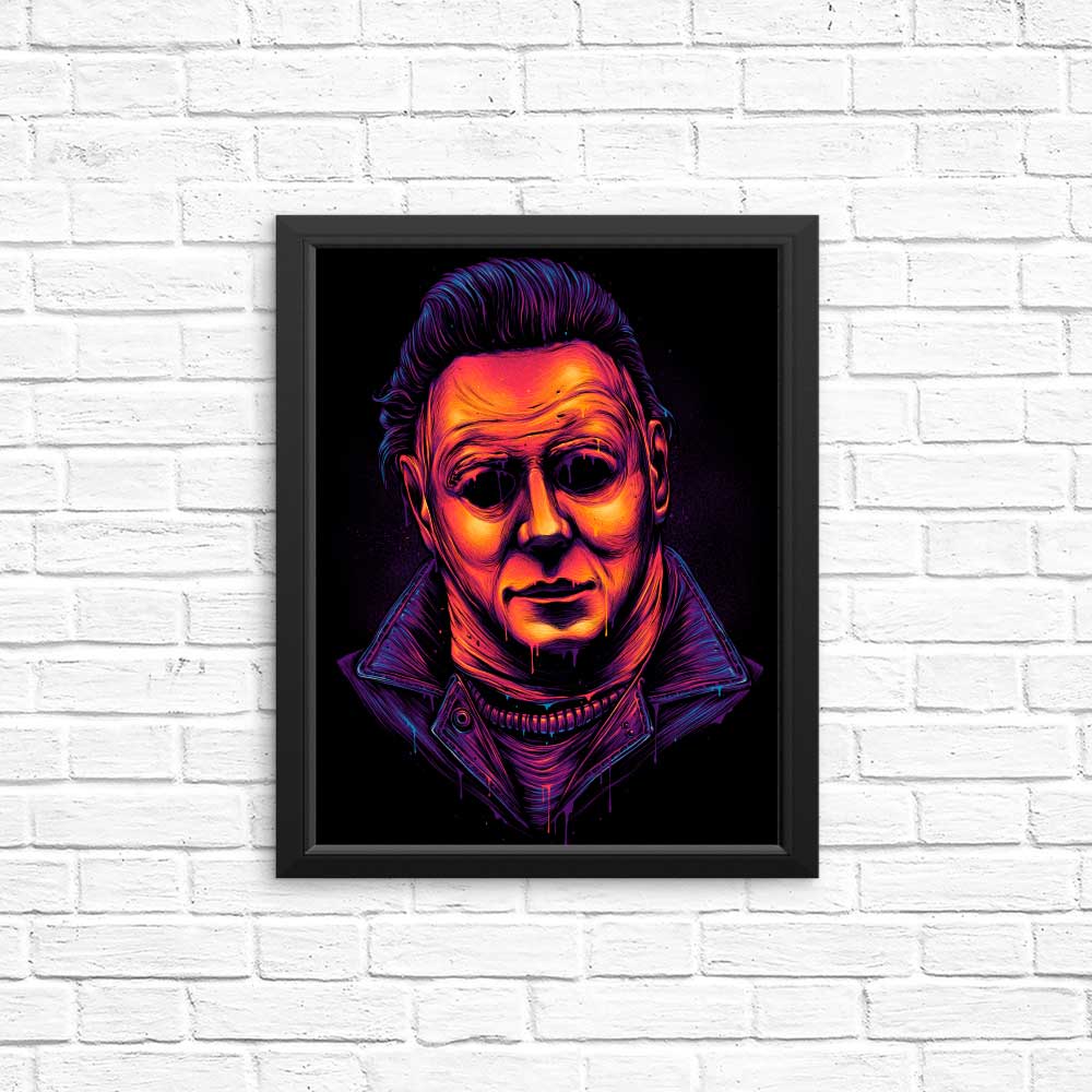 Glowing Slasher Horror-themed Posters and Art Prints