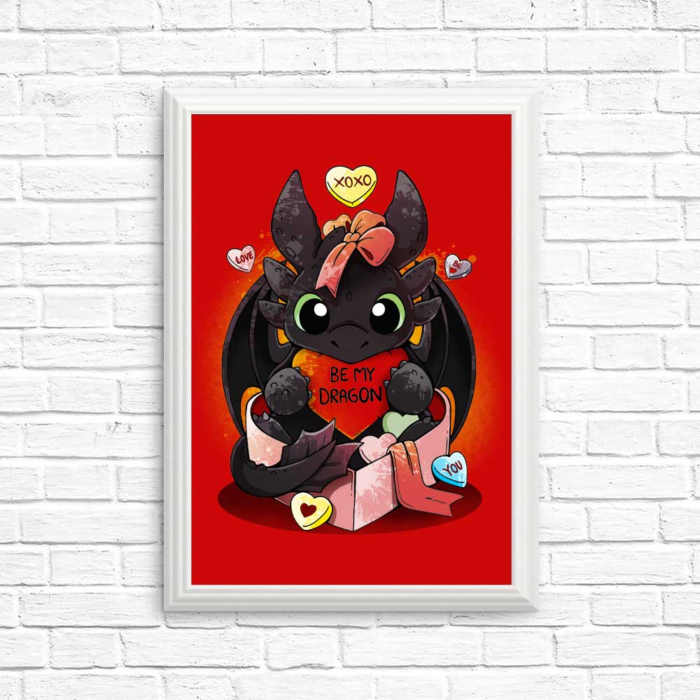 Stunning 'Be My Dragon' High - Quality Posters & Prints