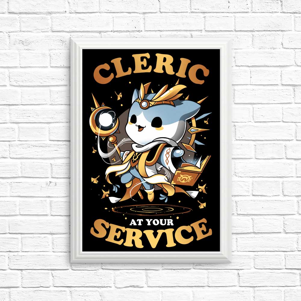 High - Quality 'Cleric at Your Service' Posters & Prints