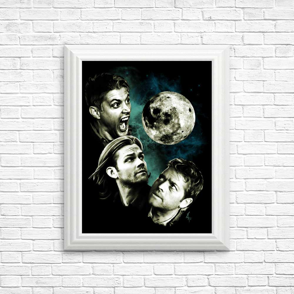 Three Super Moon Wall Posters and Prints for Decor