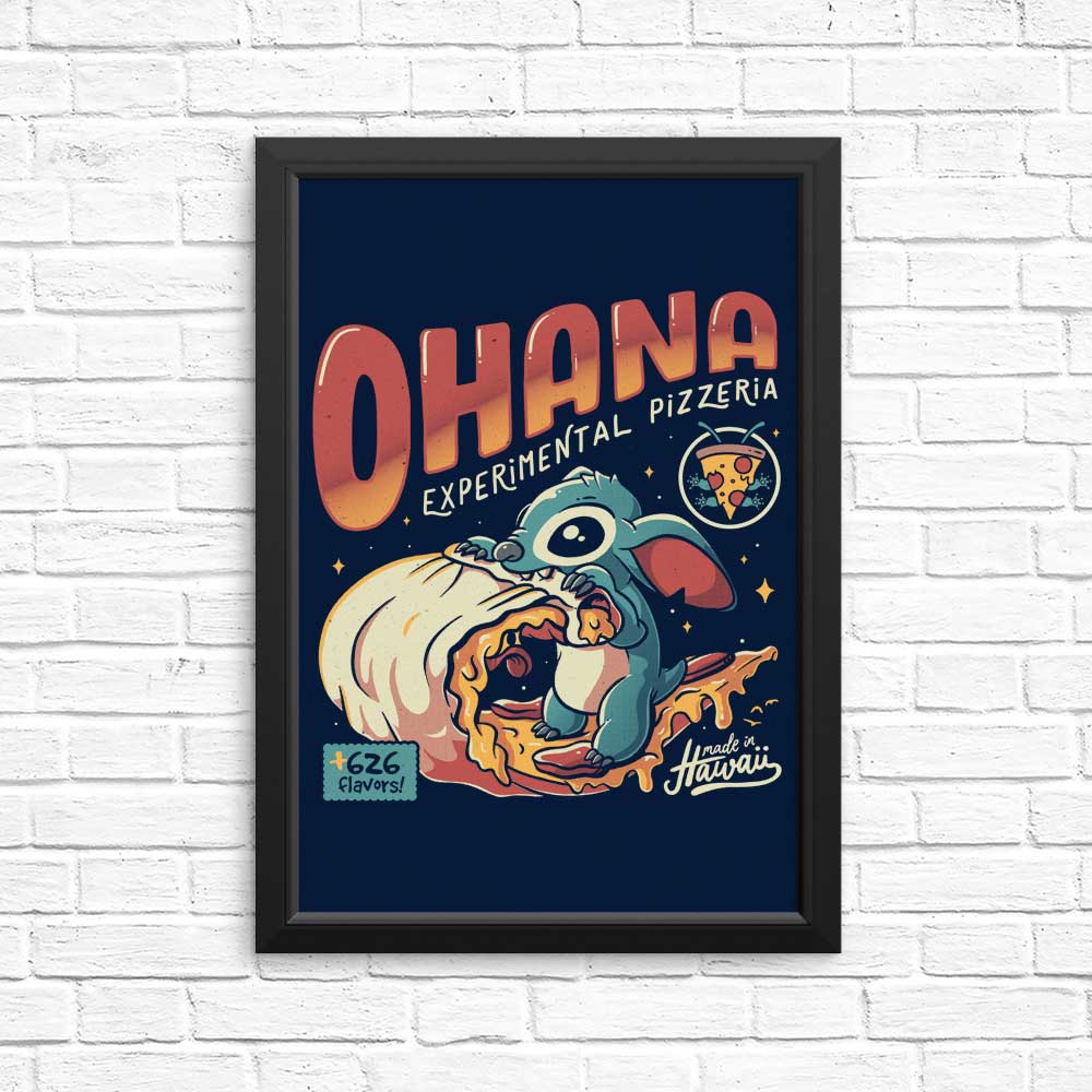Ohana Pizzeria Decorative Posters and Prints for Wall Art