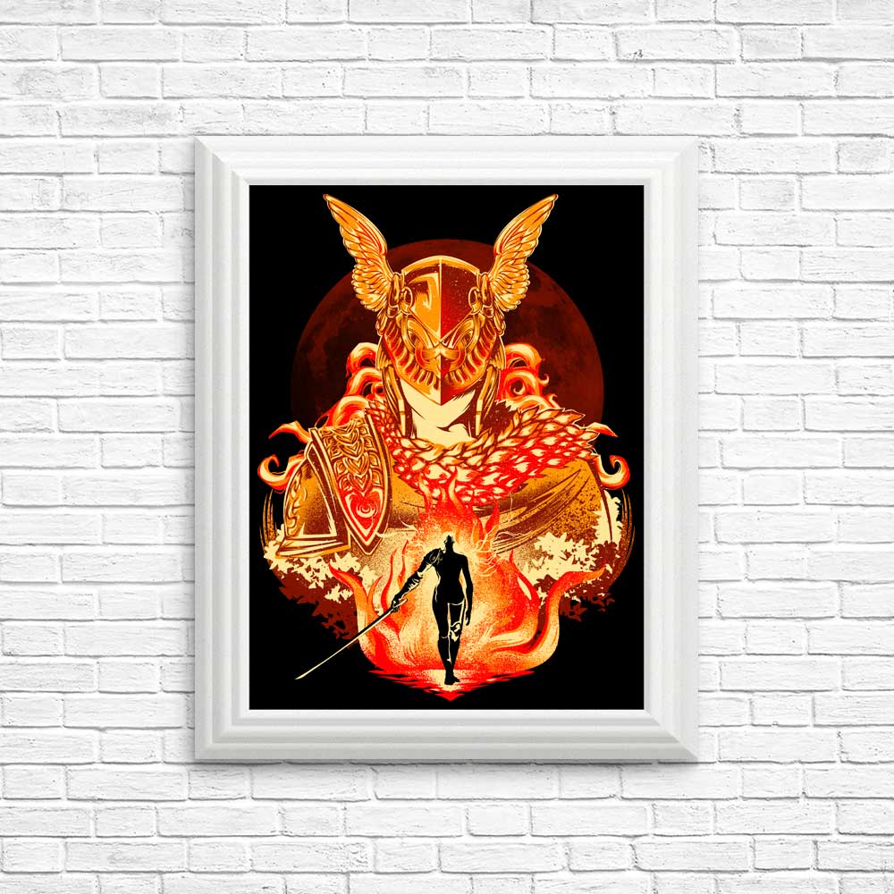Vibrant Scarlet Aeonia Posters and Prints by Hypertwenty