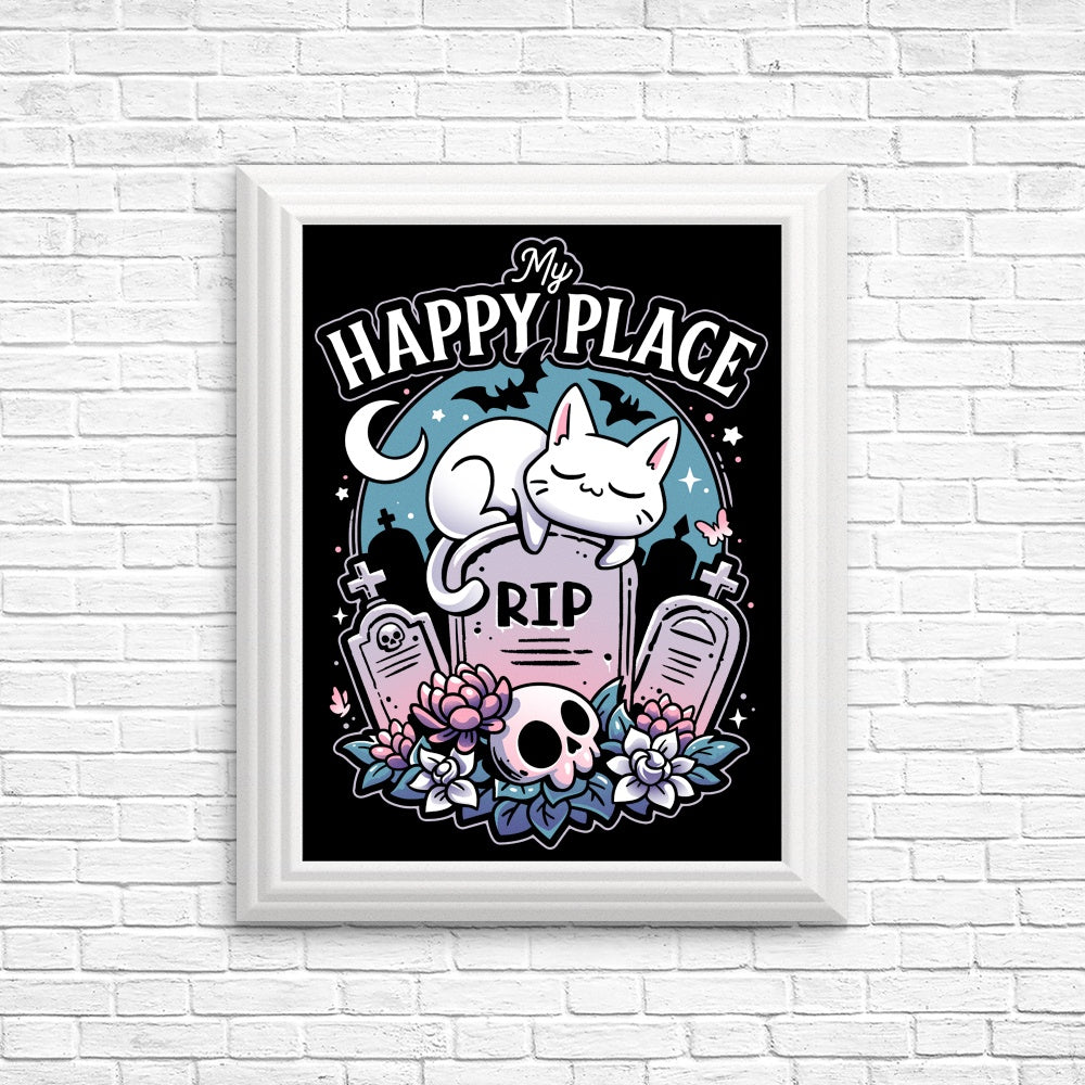 Cemetery Cat Nap Wall Posters and Art Prints