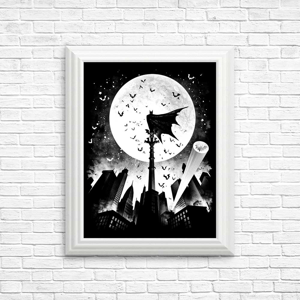 Stunning Caped Silhouette Posters and Prints by Alemaglia