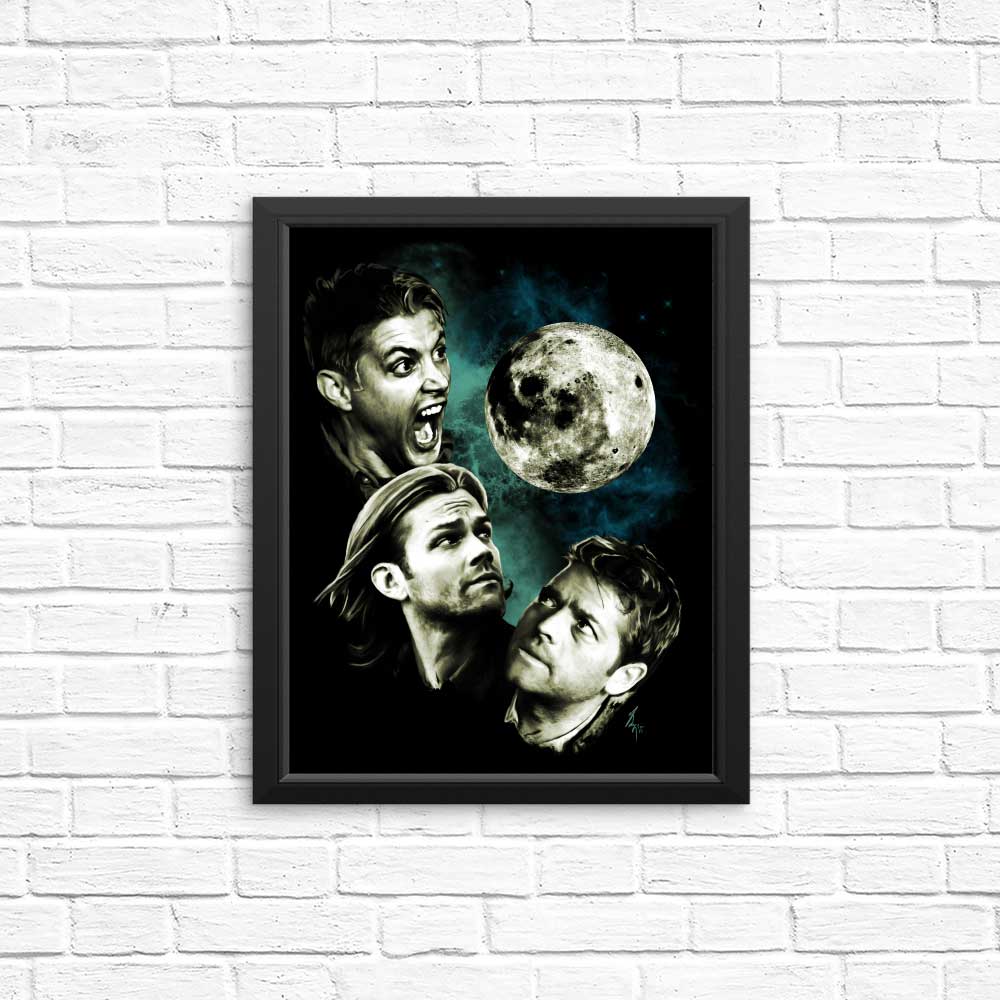 Three Super Moon Wall Posters and Prints for Decor
