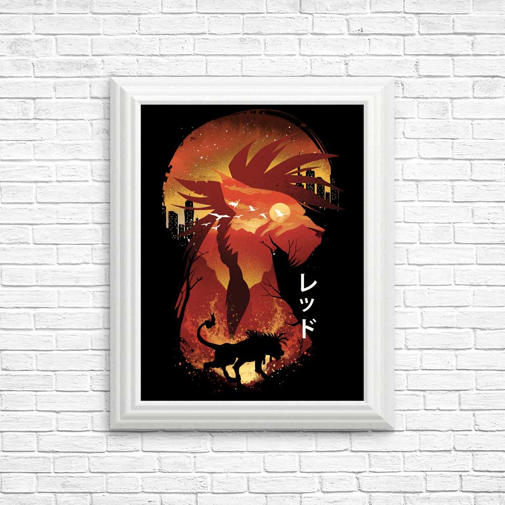 Exquisite Nanaki Silhouette Posters and Prints by Dandingeroz